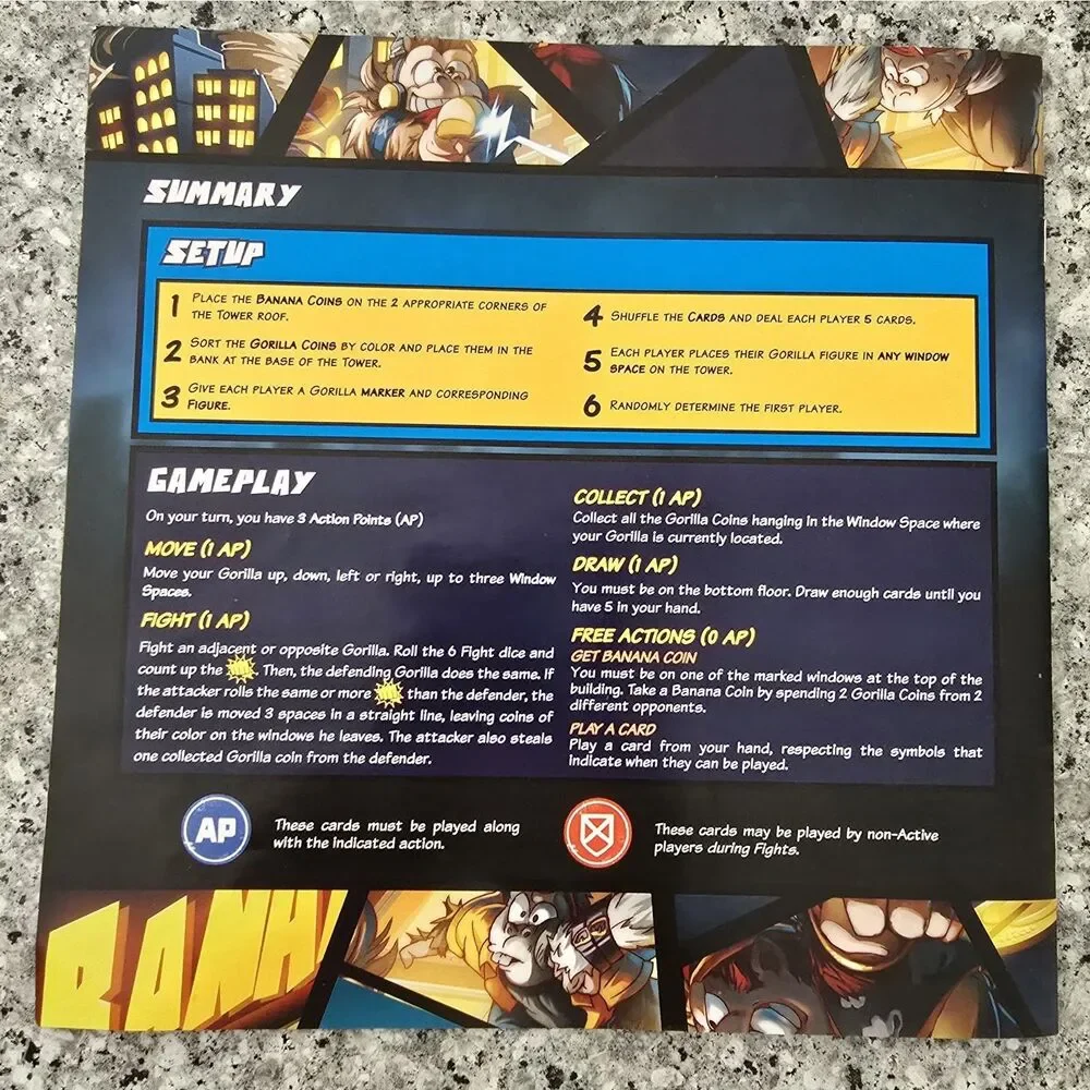Banana Bandits Board Game By CMON Family Strategy 2016 Edward Chan‎ Complete